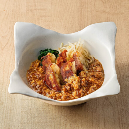 「カツオ」出汁坦々スープ餃子