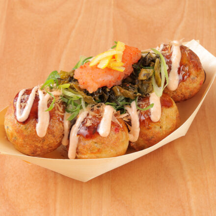 バリウマ高菜明太たこ焼
～ゆずを添えて～