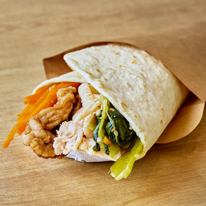 焼肉＆ナムルのトルティーヤ