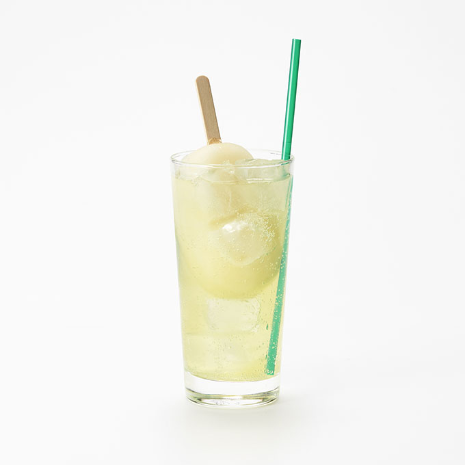 リンゴアイスinシャインマスカットサイダー